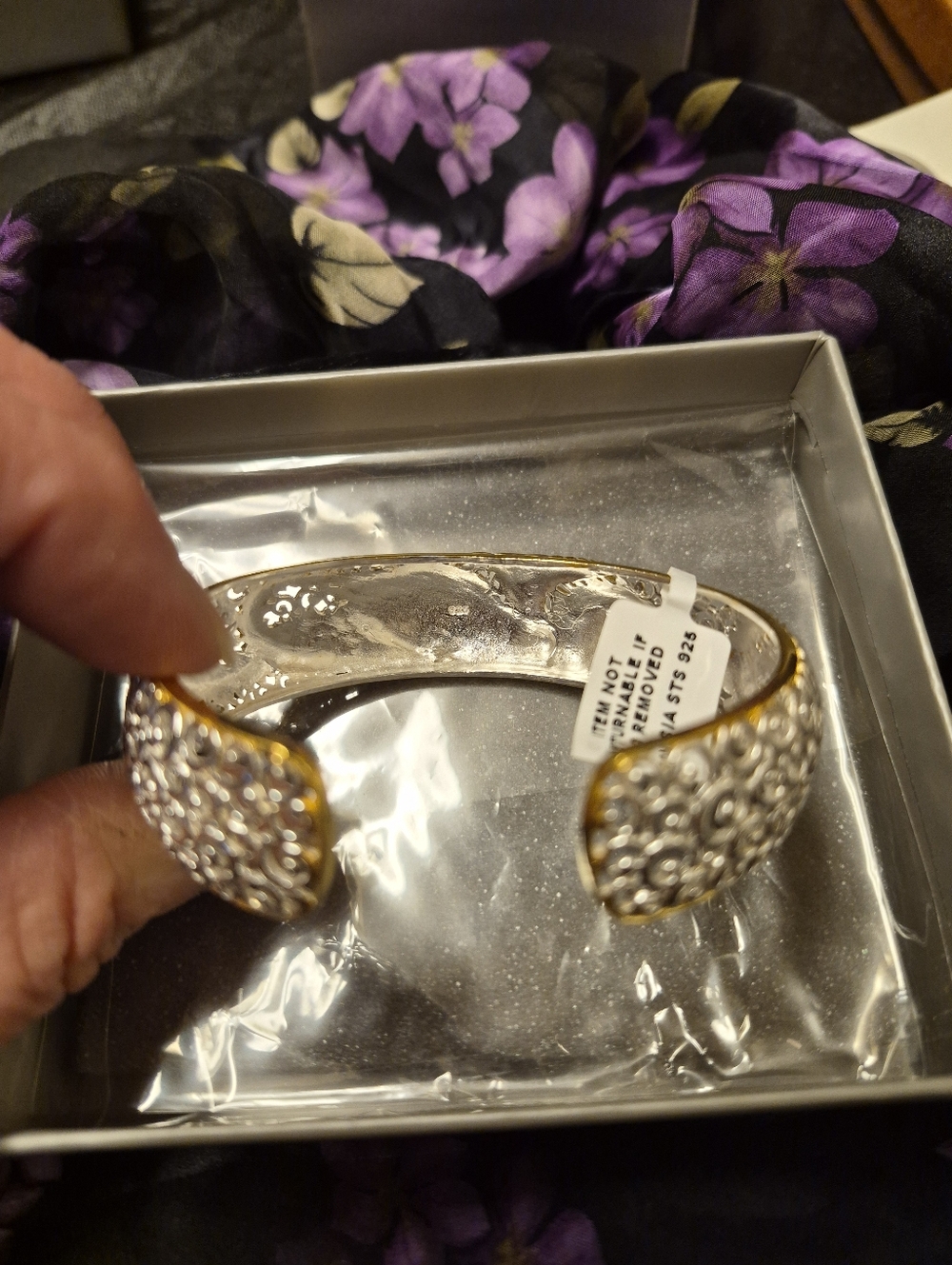 NWT BALI LEGACY TWO-TONE 22K Gold and STERLING PHOENIX CUFF BRACELET 30.6 GRAMS - Picture 6 of 14
